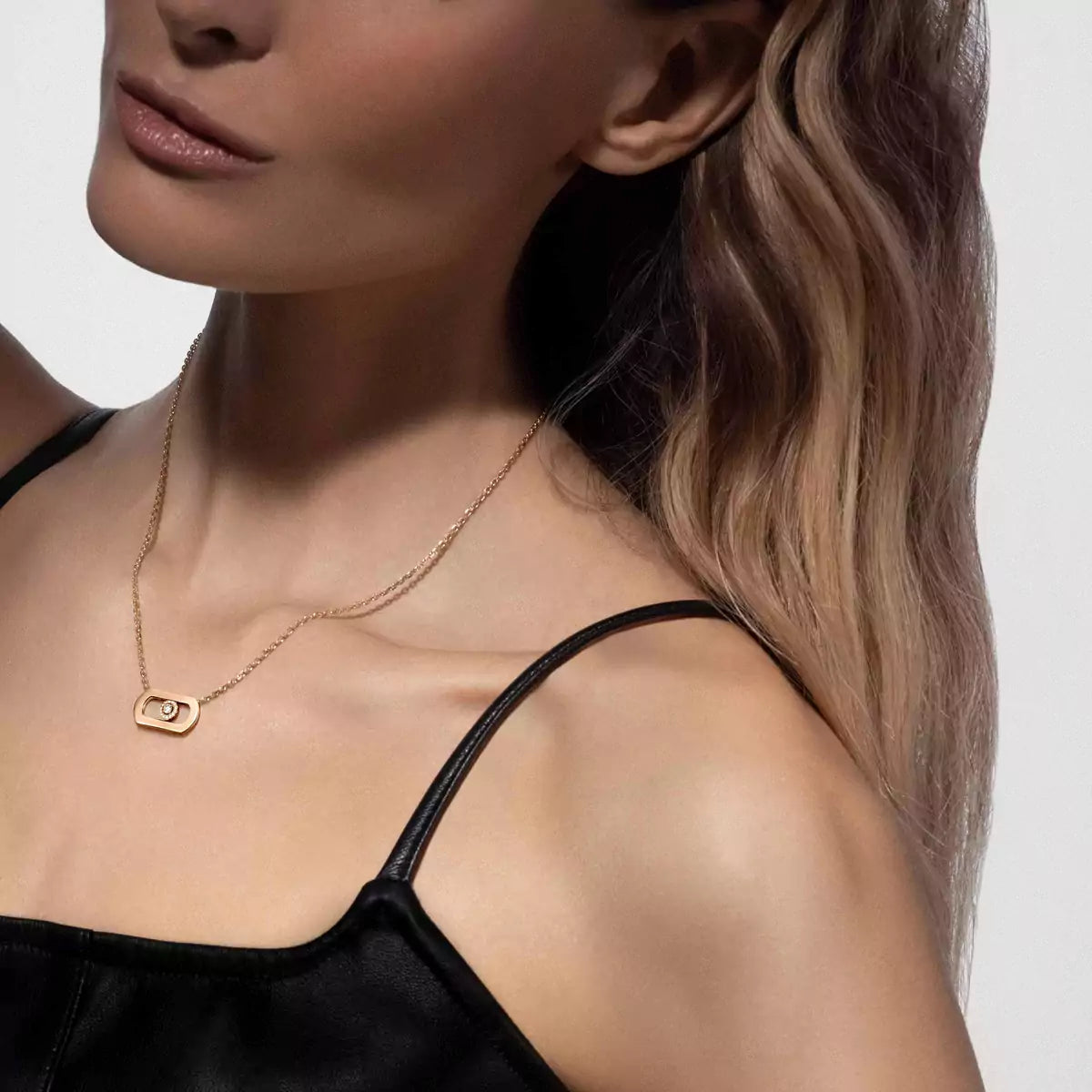 [ORA]So Move Diamond Necklace in Gold