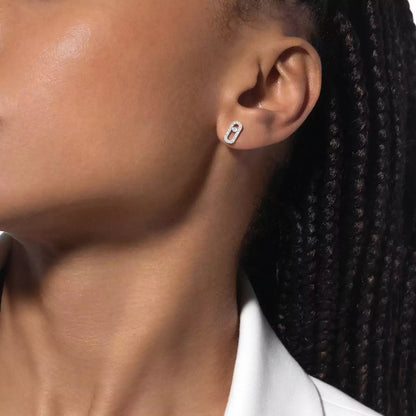 [ORA]Move Uno Diamond Earrings