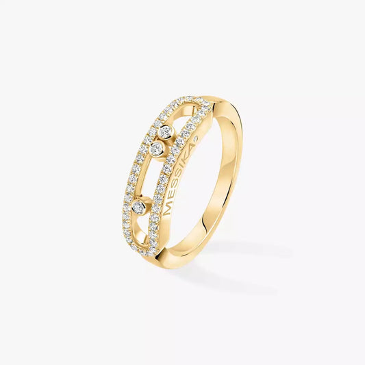 [ORA] Baby Move Gold Diamond Pave_ Ring
