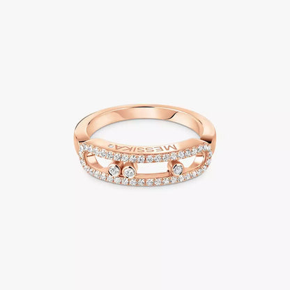 [ORA] Baby Move Gold Diamond Pave_ Ring