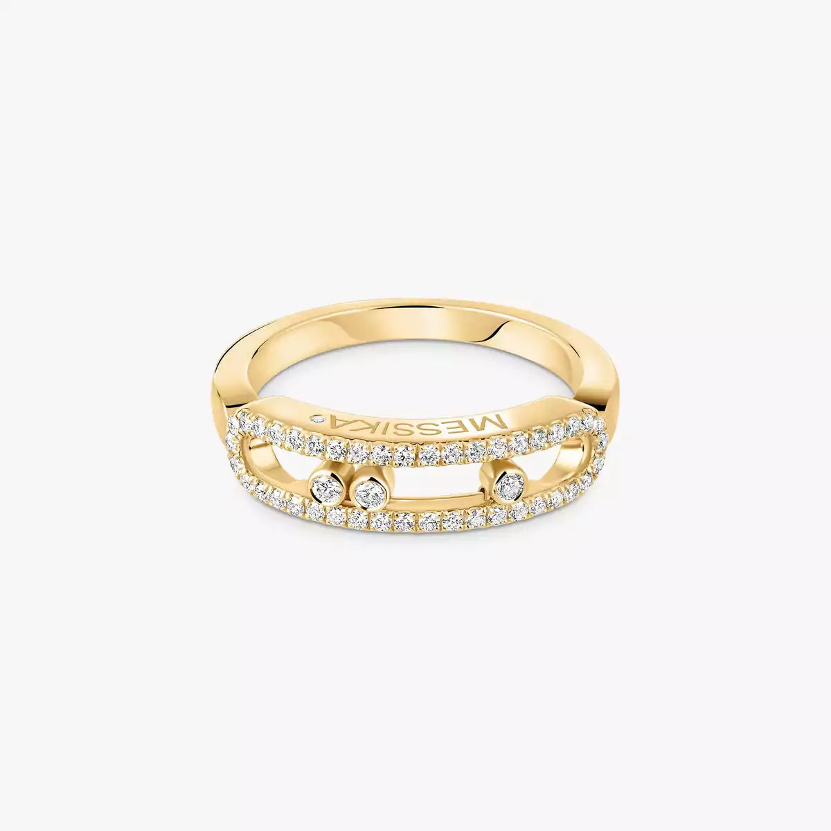 [ORA] Baby Move Gold Diamond Pave_ Ring