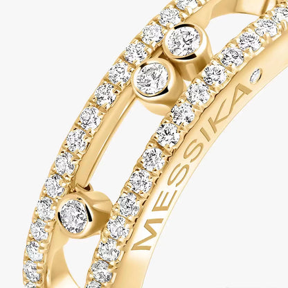 [ORA] Baby Move Gold Diamond Pave_ Ring