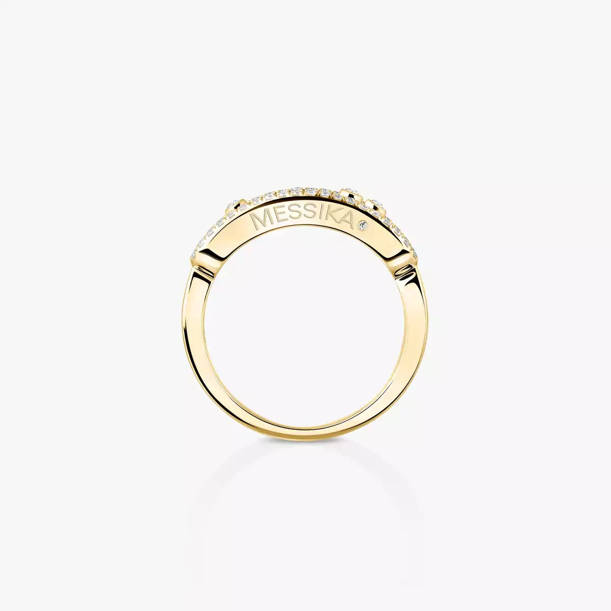 [ORA] Baby Move Gold Diamond Pave_ Ring