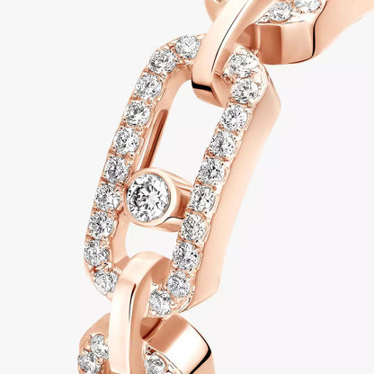 [ORA]Move Link Pave_-Set Diamond Ring in Gold