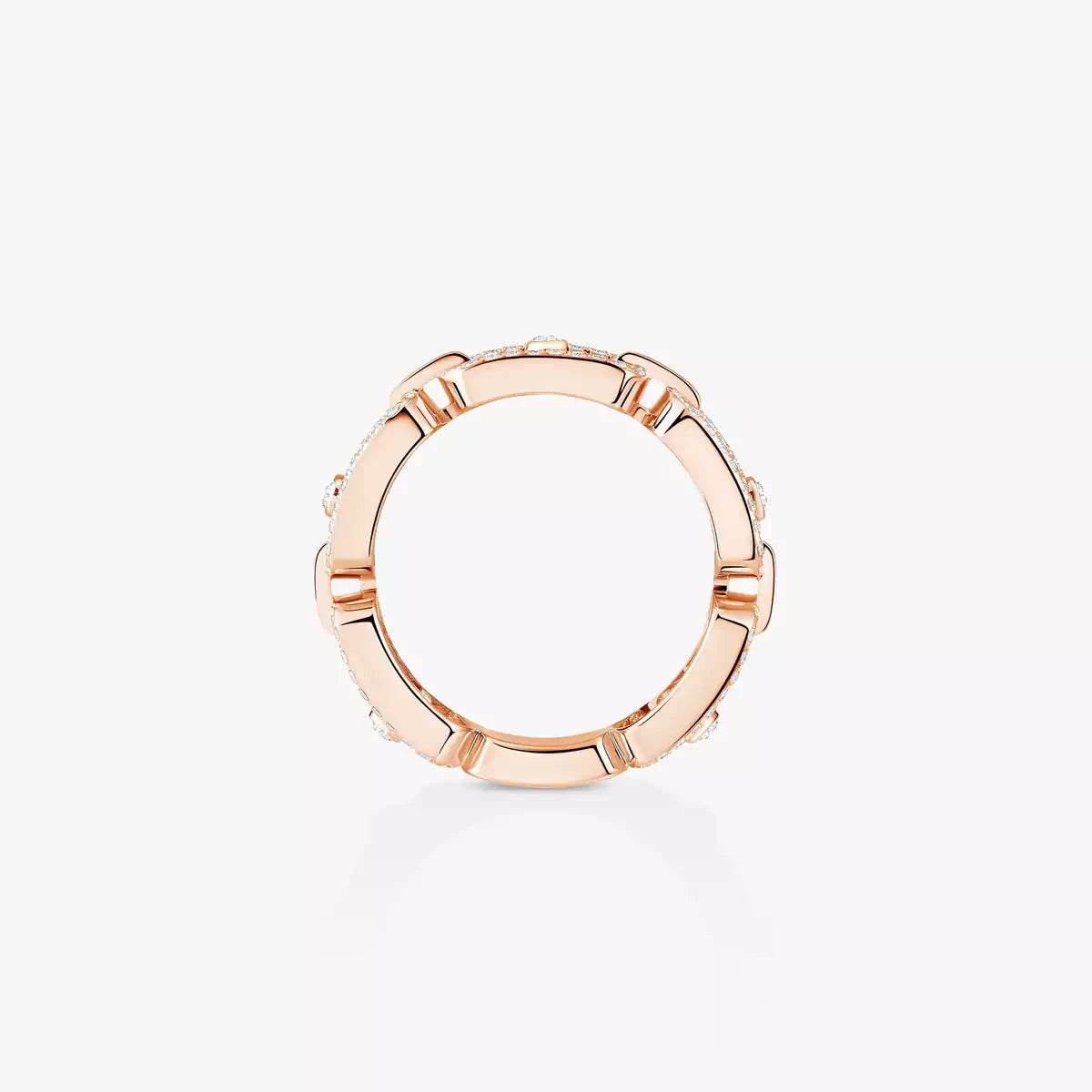 [ORA]Move Link Pave_-Set Diamond Ring in Gold