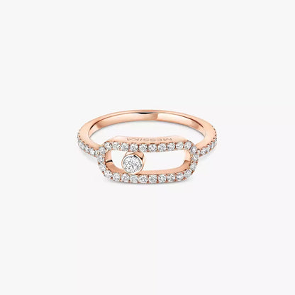 [ORA]Move Uno Diamond Ring in Gold