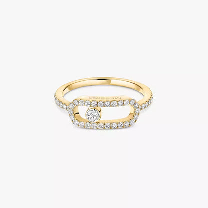 [ORA]Move Uno Diamond Ring in Gold