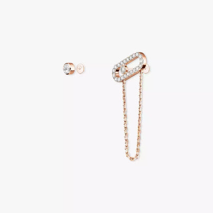 [ORA]Move Uno Diamond Earrings