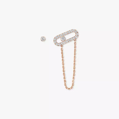 [ORA]Move Uno Diamond Earrings