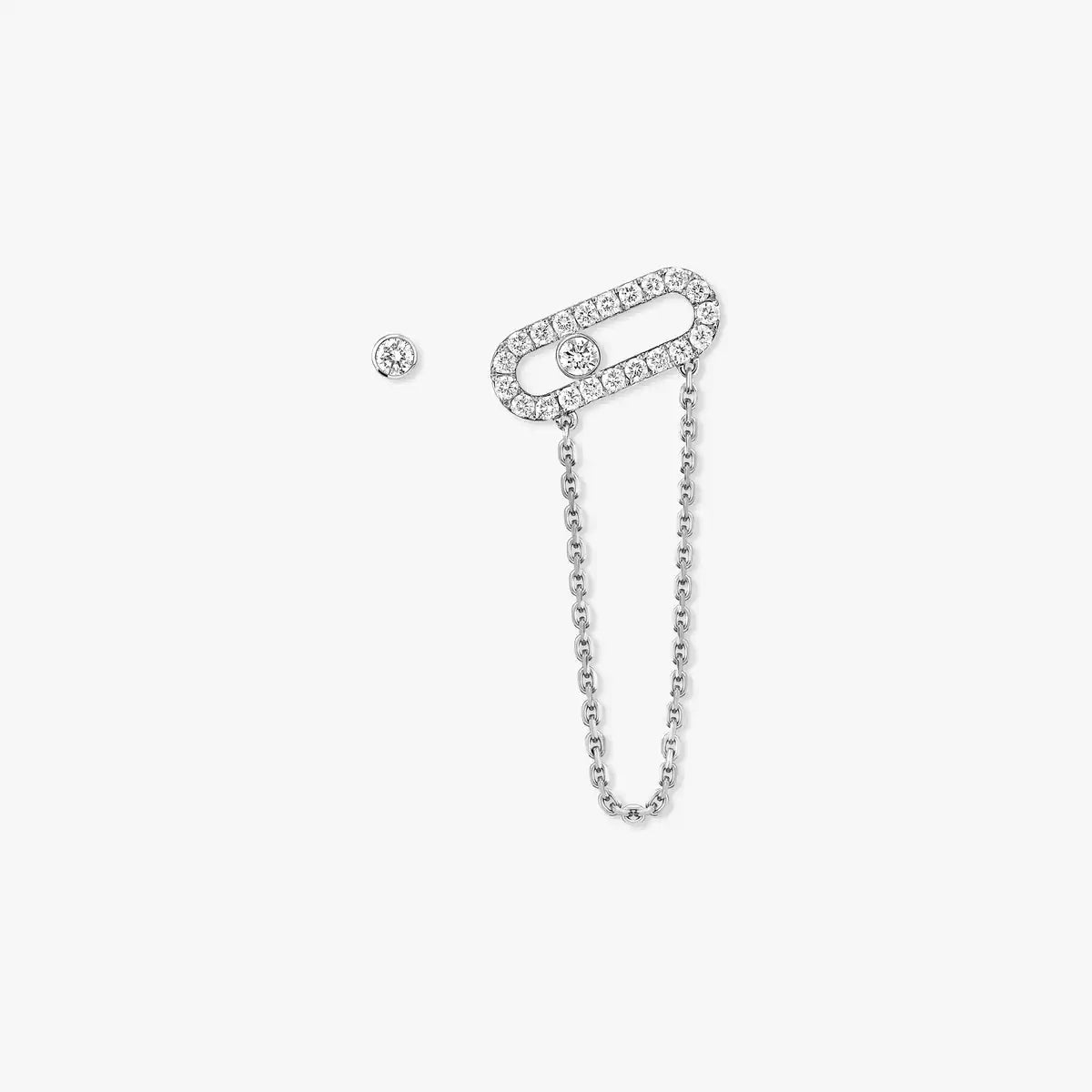 [ORA]Move Uno Diamond Earrings