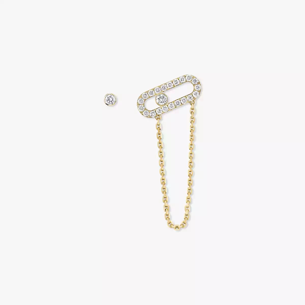 [ORA]Move Uno Diamond Earrings