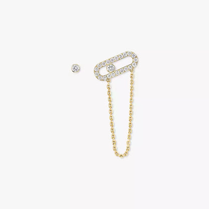 [ORA]Move Uno Diamond Earrings