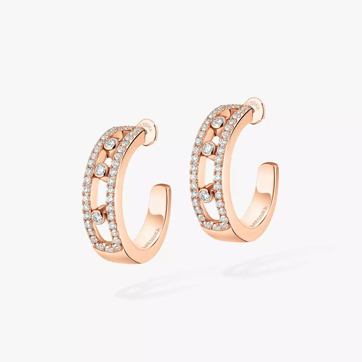 [ORA]Diamond Pave_ Hoop Earrings Move