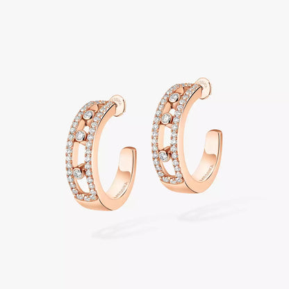 [ORA]Diamond Pave_ Hoop Earrings Move