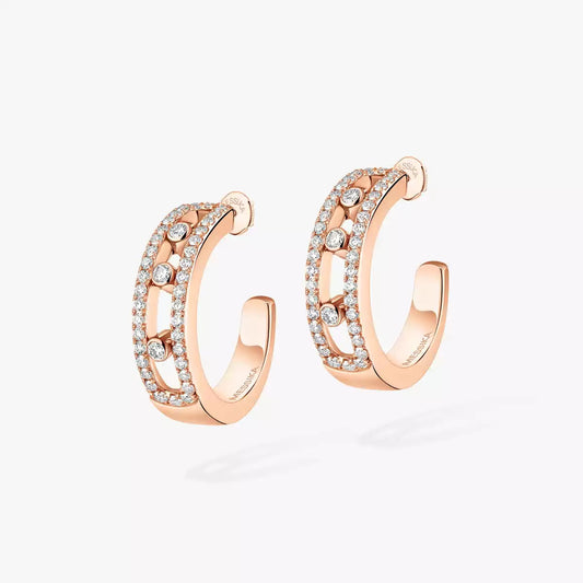 [ORA]Diamond Pave_ Hoop Earrings Move