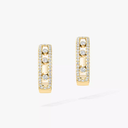 [ORA]Diamond Pave_ Hoop Earrings Move
