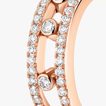 [ORA]Diamond Pave_ Hoop Earrings Move