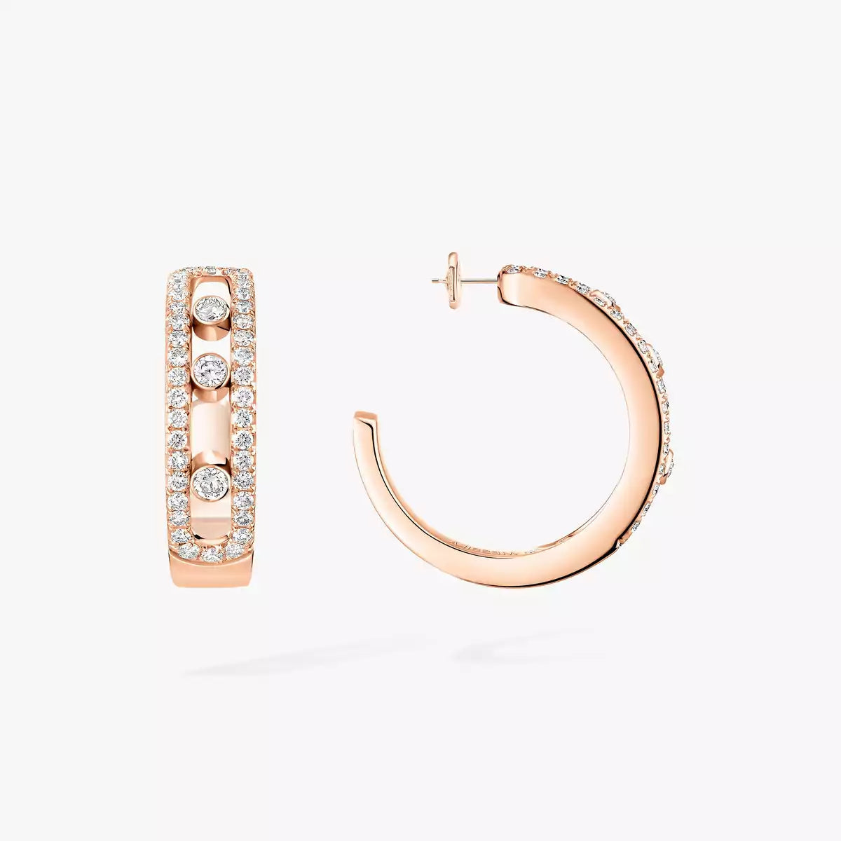 [ORA]Diamond Pave_ Hoop Earrings Move