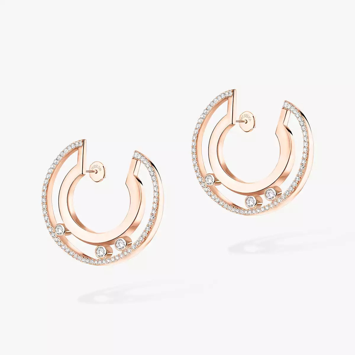 [ORA] Move Romane Small Diamond Hoop Earrings