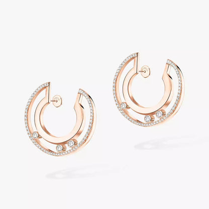 [ORA] Move Romane Small Diamond Hoop Earrings