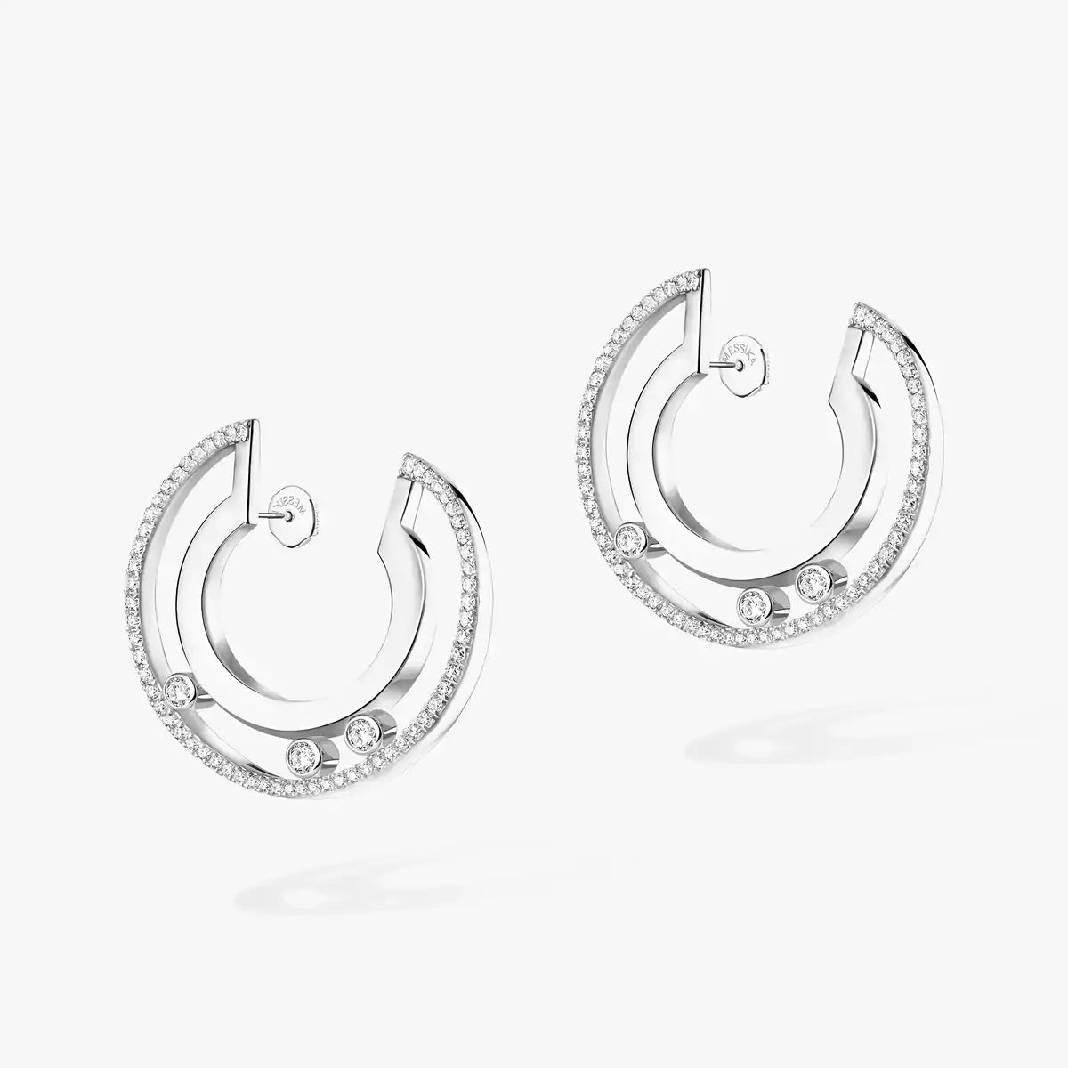 [ORA] Move Romane Small Diamond Hoop Earrings