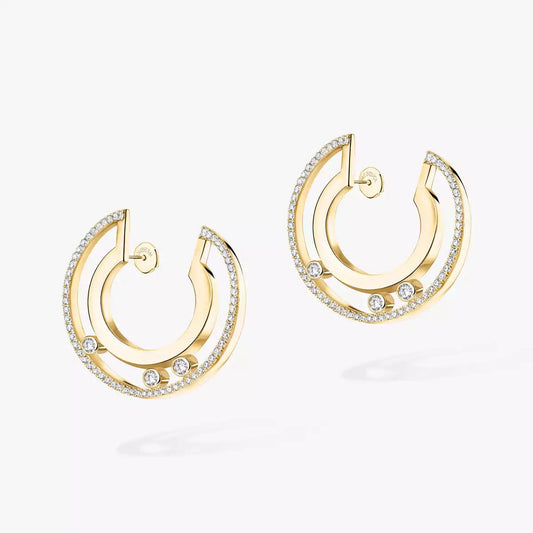 [ORA] Move Romane Small Diamond Hoop Earrings
