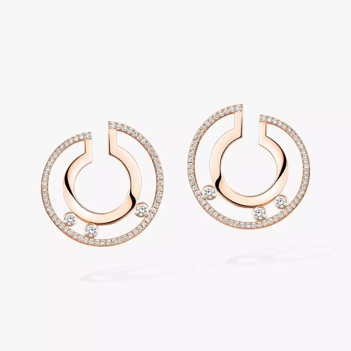 [ORA] Move Romane Small Diamond Hoop Earrings