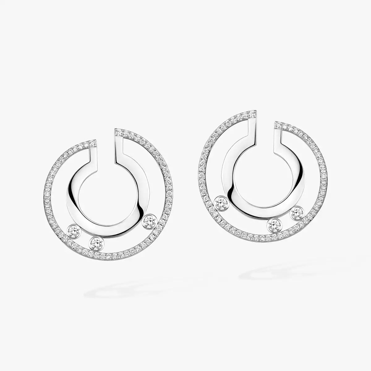 [ORA] Move Romane Small Diamond Hoop Earrings