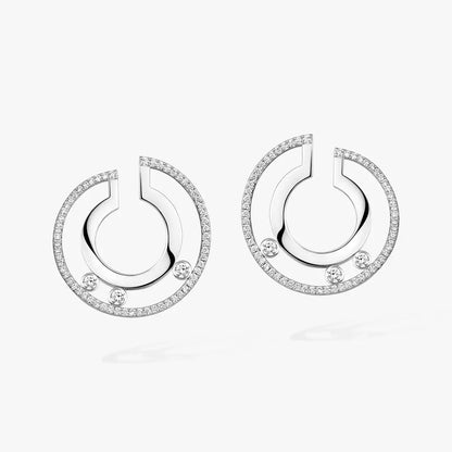 [ORA] Move Romane Small Diamond Hoop Earrings