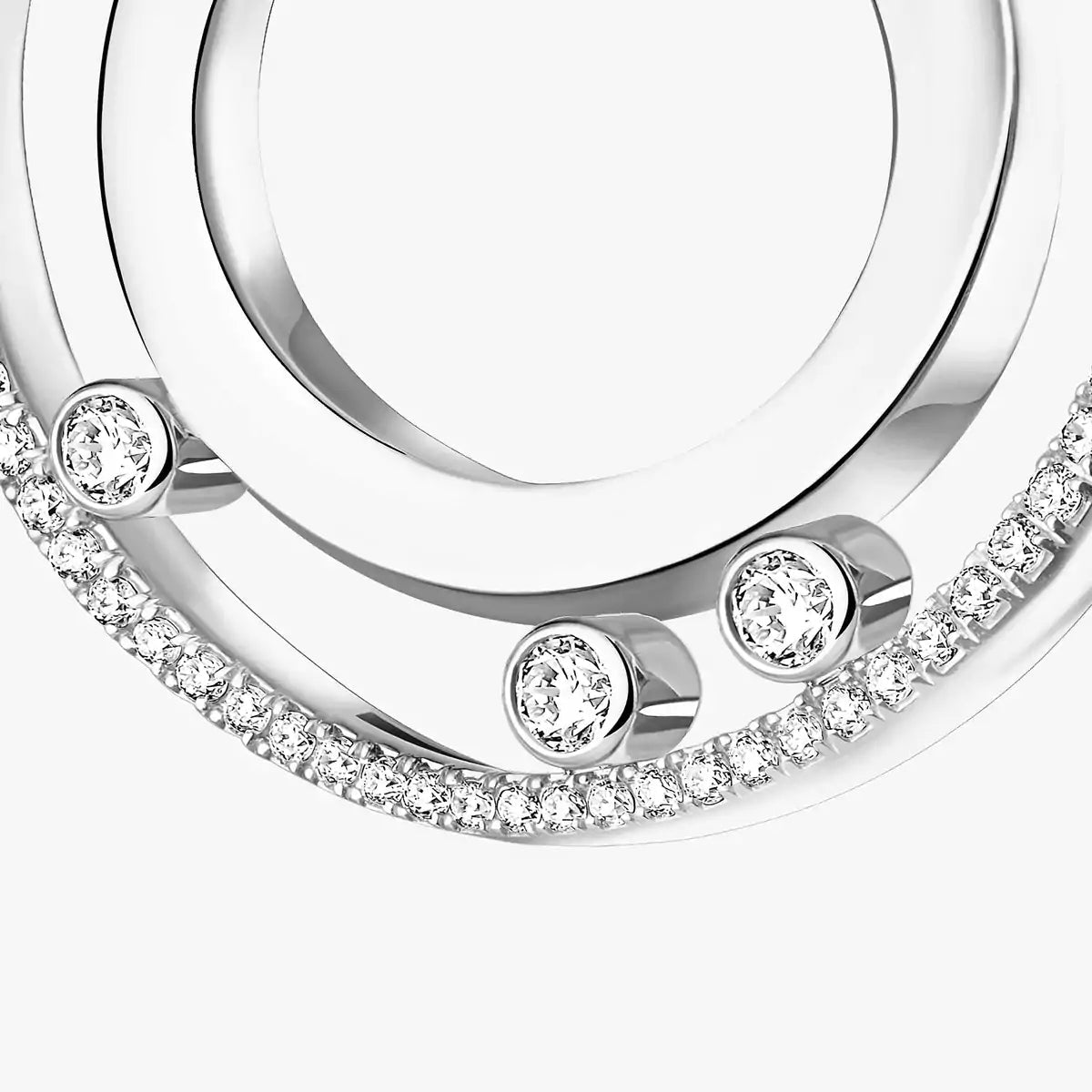[ORA] Move Romane Small Diamond Hoop Earrings
