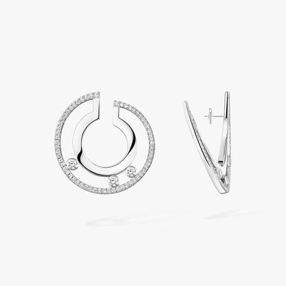 [ORA] Move Romane Small Diamond Hoop Earrings