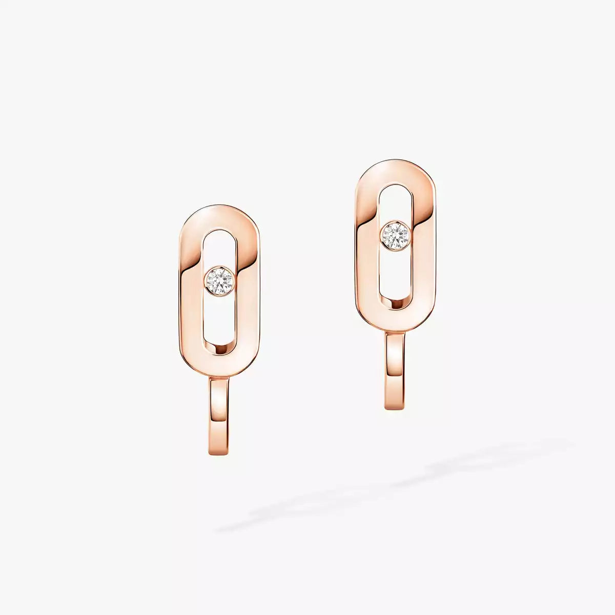 [ORA]Diamond Mini Hoop Earrings Move Classique