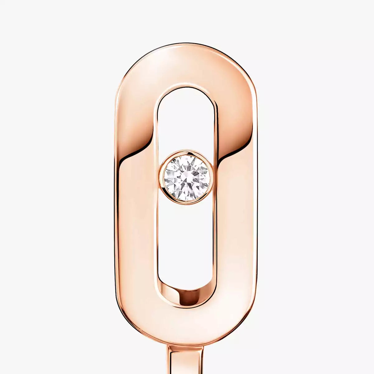 [ORA]Diamond Mini Hoop Earrings Move Classique