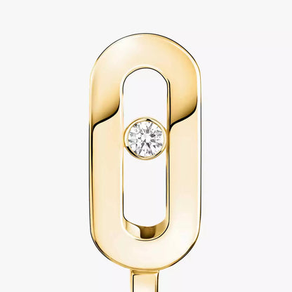 [ORA]Diamond Mini Hoop Earrings Move Classique