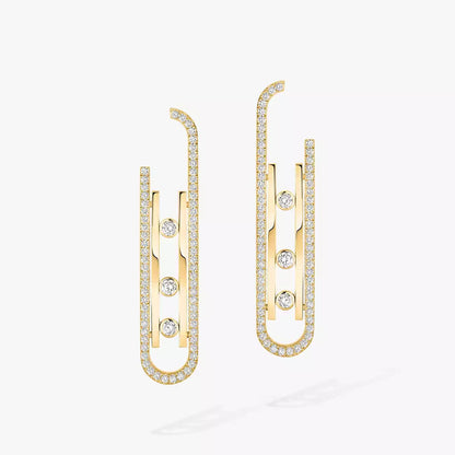[ORA]Diamond Pendant Earrings Move 10Th
