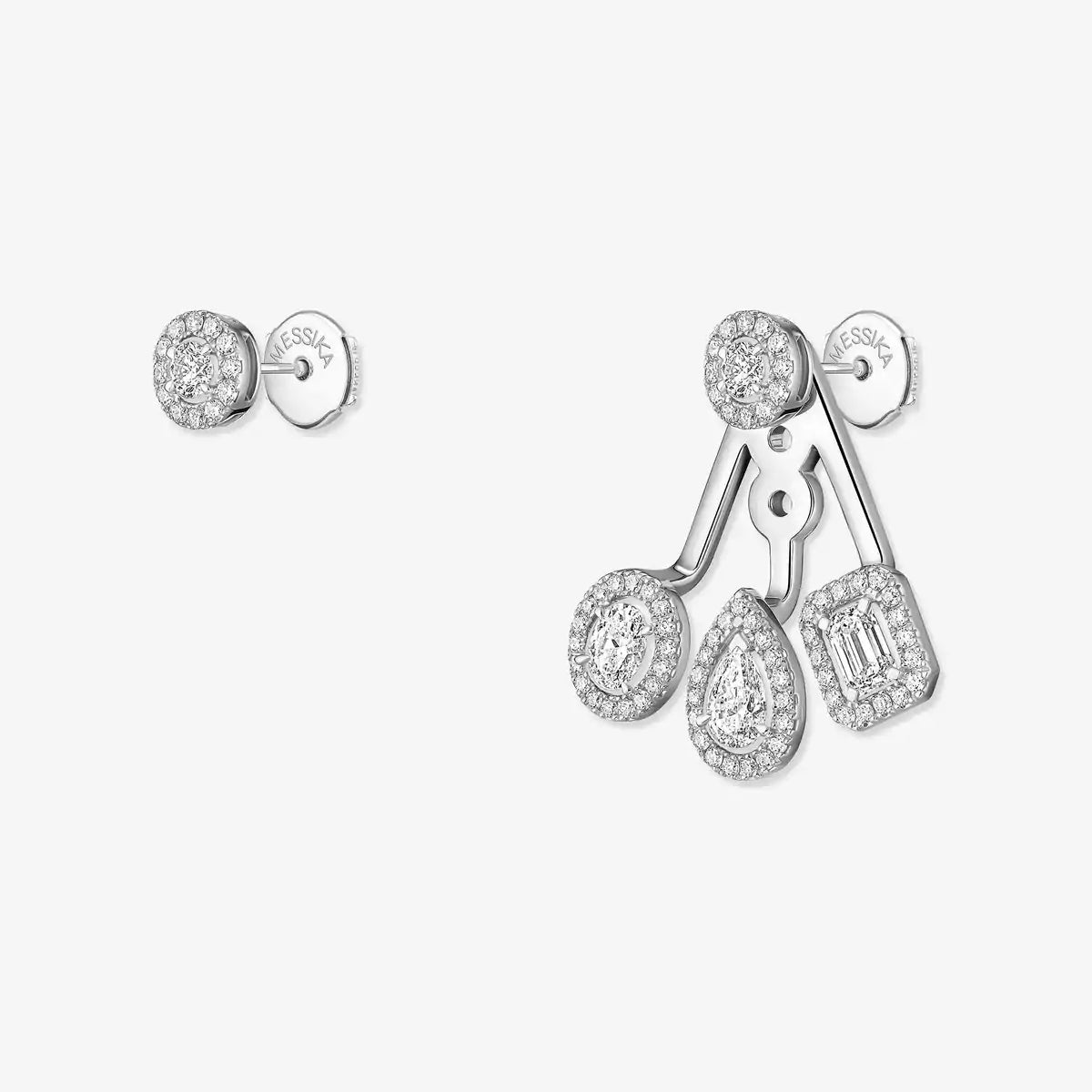 [ORA] My Twin Trio  Diamond Earrings