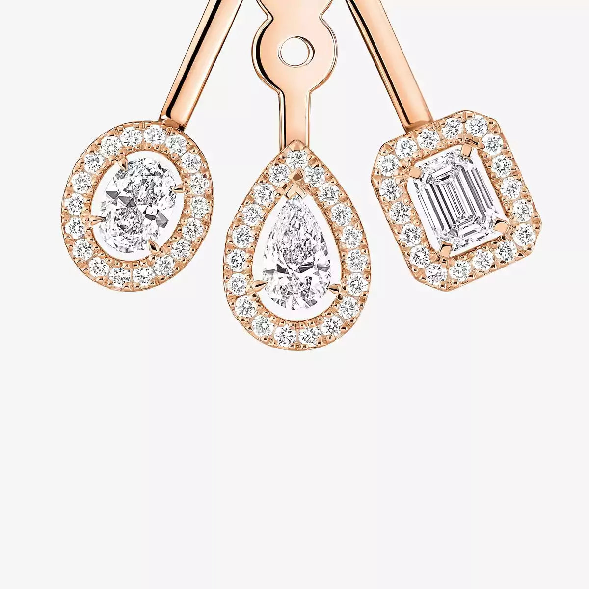 [ORA] My Twin Trio  Diamond Earrings