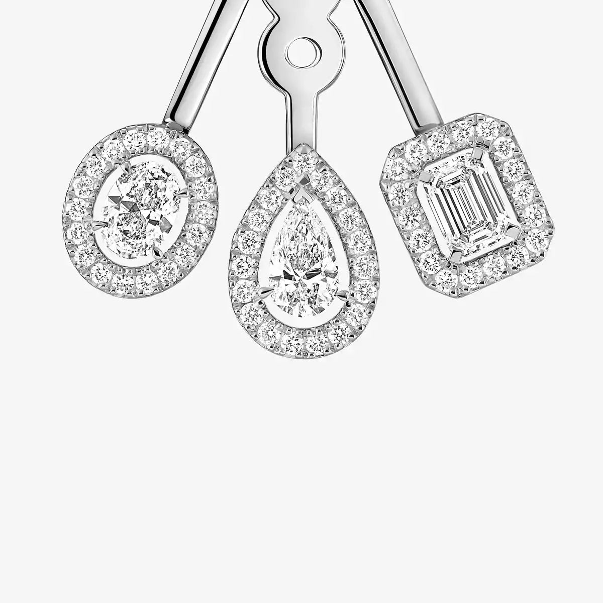 [ORA] My Twin Trio  Diamond Earrings