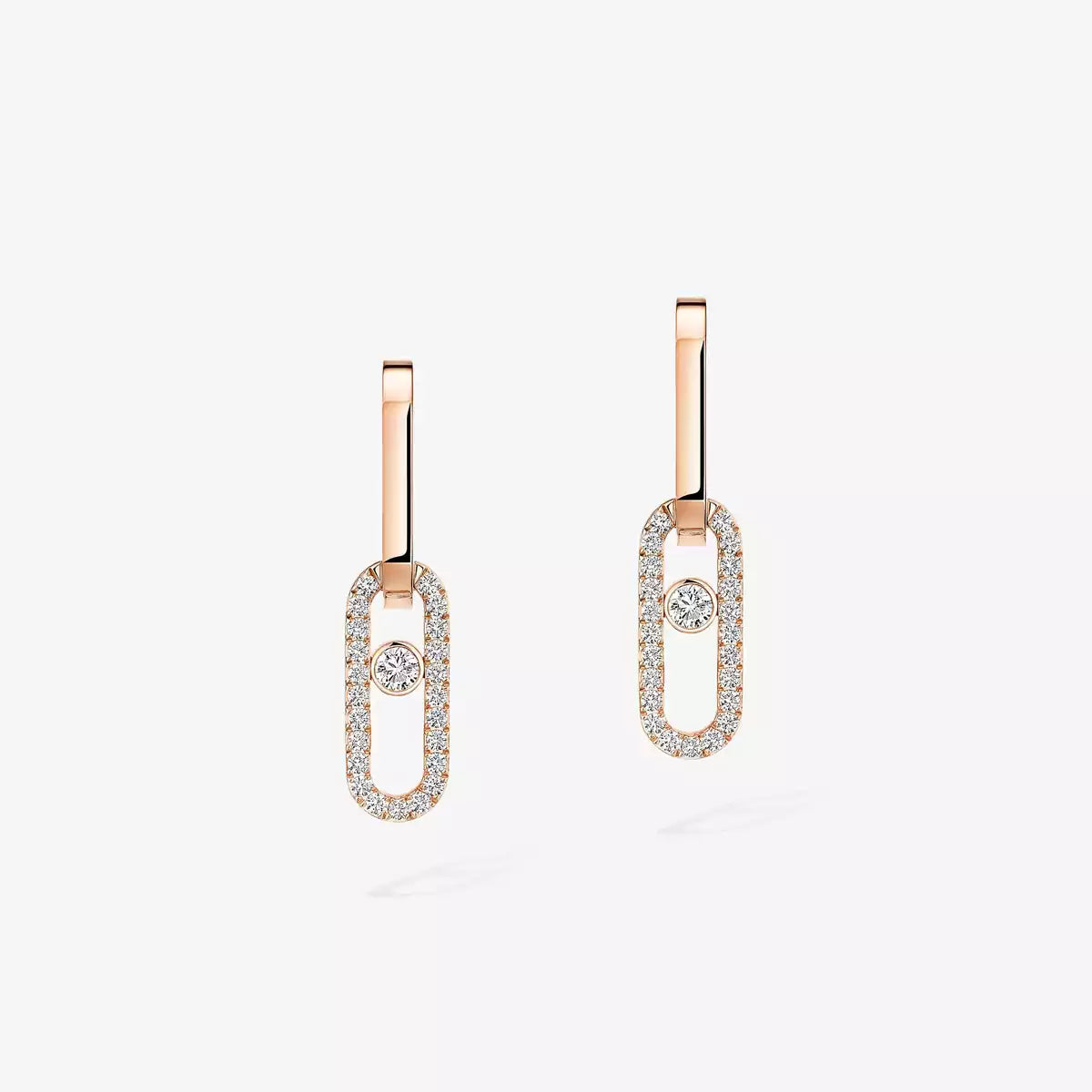 [ORA]Move Link Diamond Earrings