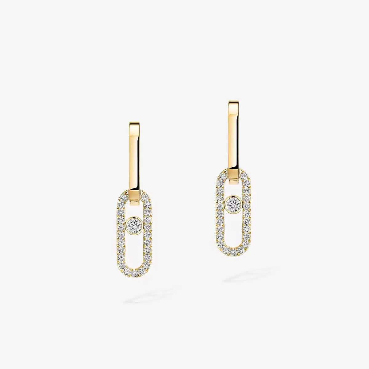 [ORA]Move Link Diamond Earrings