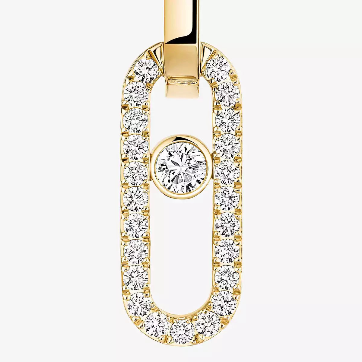 [ORA]Move Link Diamond Earrings