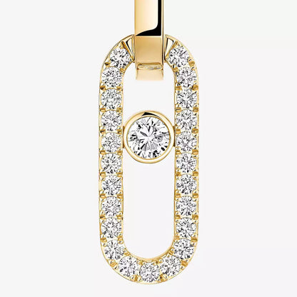 [ORA]Move Link Diamond Earrings