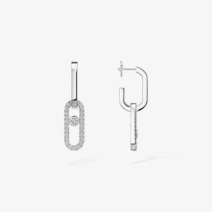 [ORA]Move Link Diamond Earrings