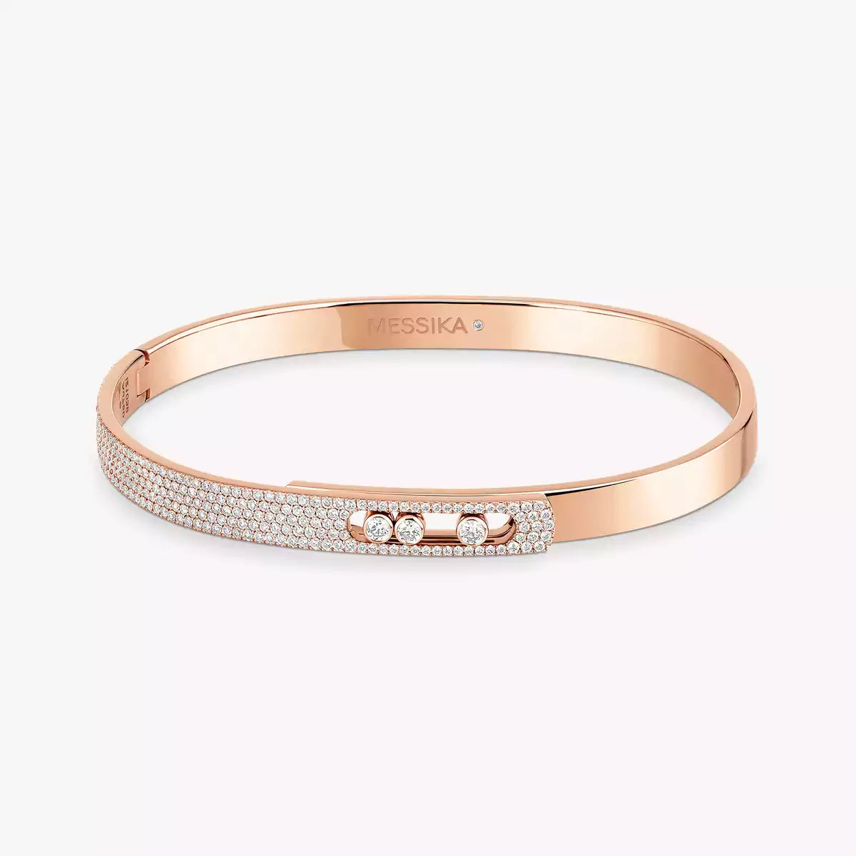[ORA]Move Noa Rose Gold Pav¨¦ Diamond Bangle Bracelet