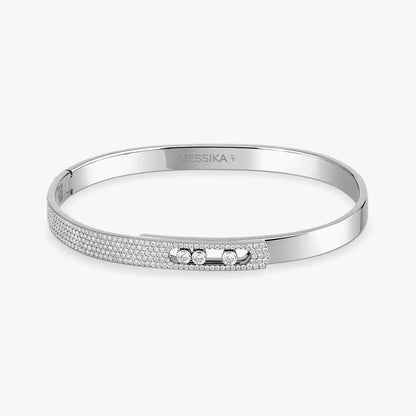 [ORA]Move Noa Rose Gold Pav¨¦ Diamond Bangle Bracelet