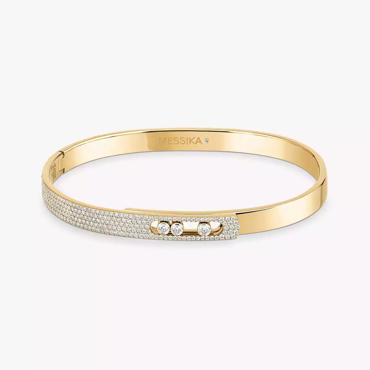 [ORA]Move Noa Rose Gold Pav¨¦ Diamond Bangle Bracelet