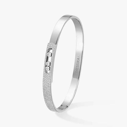 [ORA]Move Noa Rose Gold Pav¨¦ Diamond Bangle Bracelet