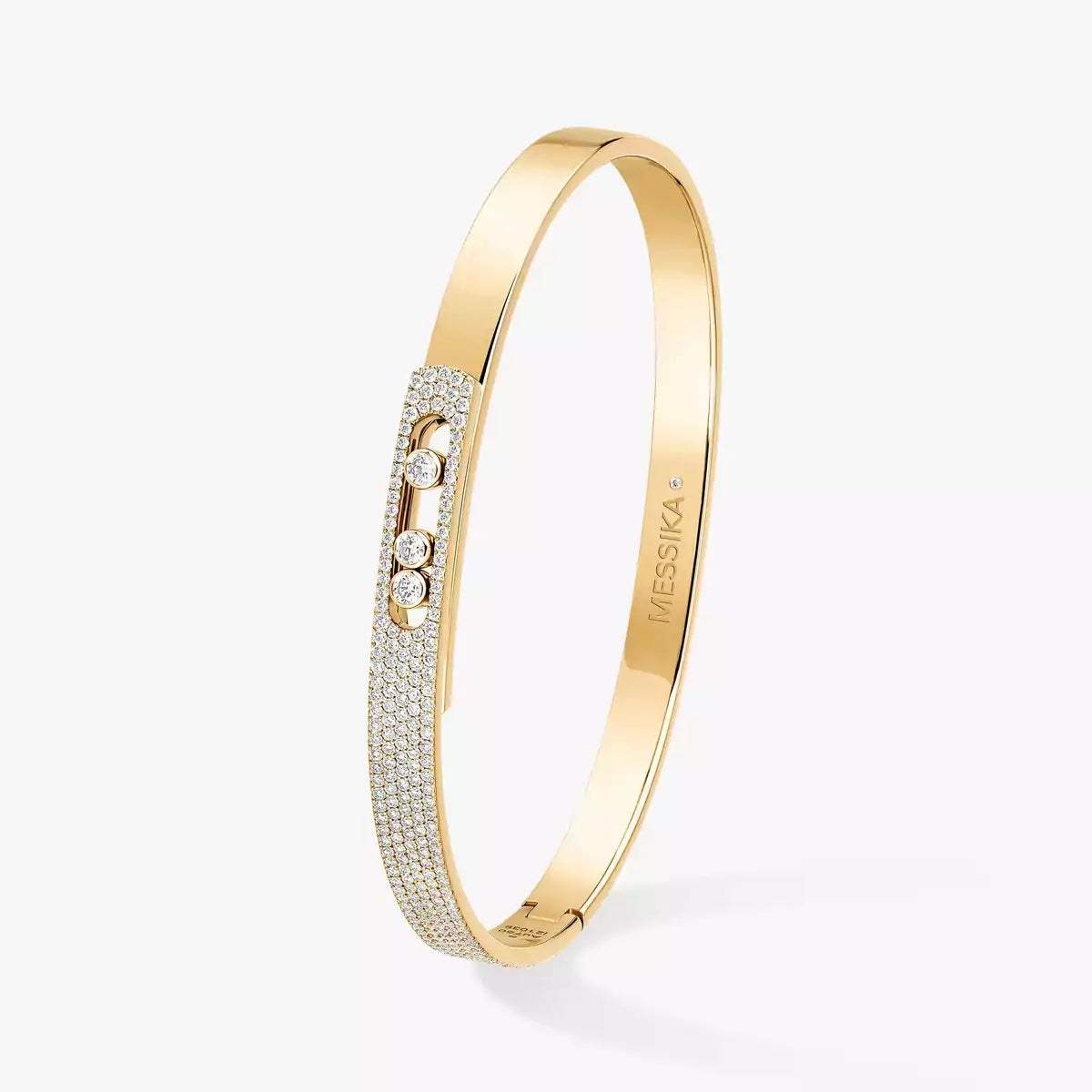 [ORA]Move Noa Rose Gold Pav¨¦ Diamond Bangle Bracelet