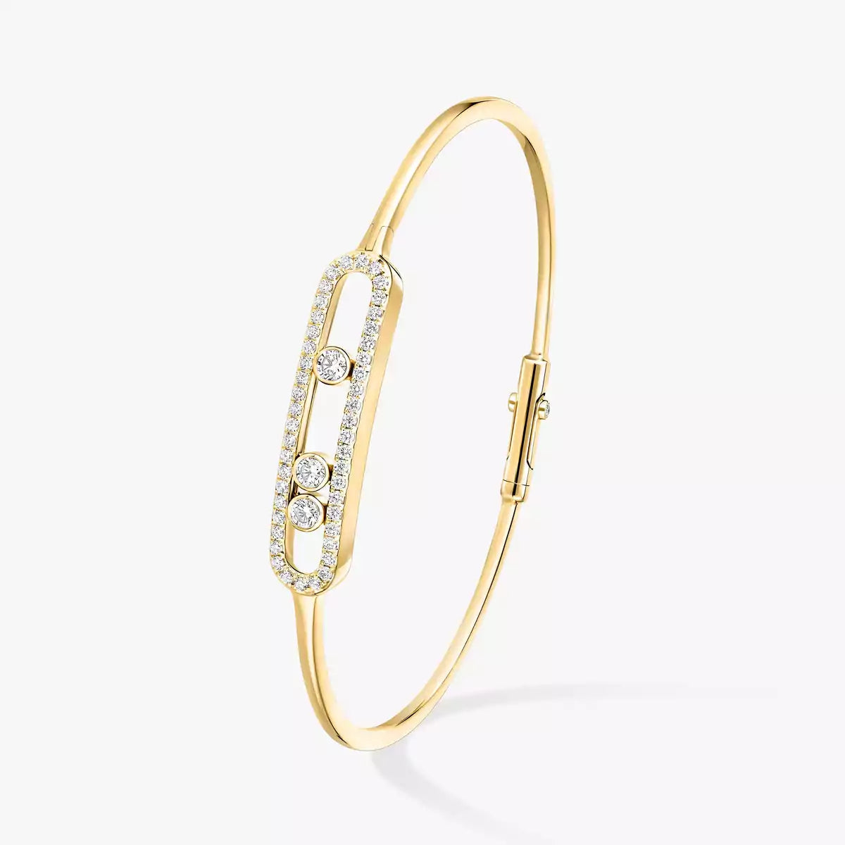 [ORA]Move Pav¨¦ Diamond Bangle Bracelet M