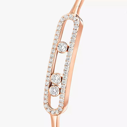 [ORA]Move Pav¨¦ Diamond Bangle Bracelet M